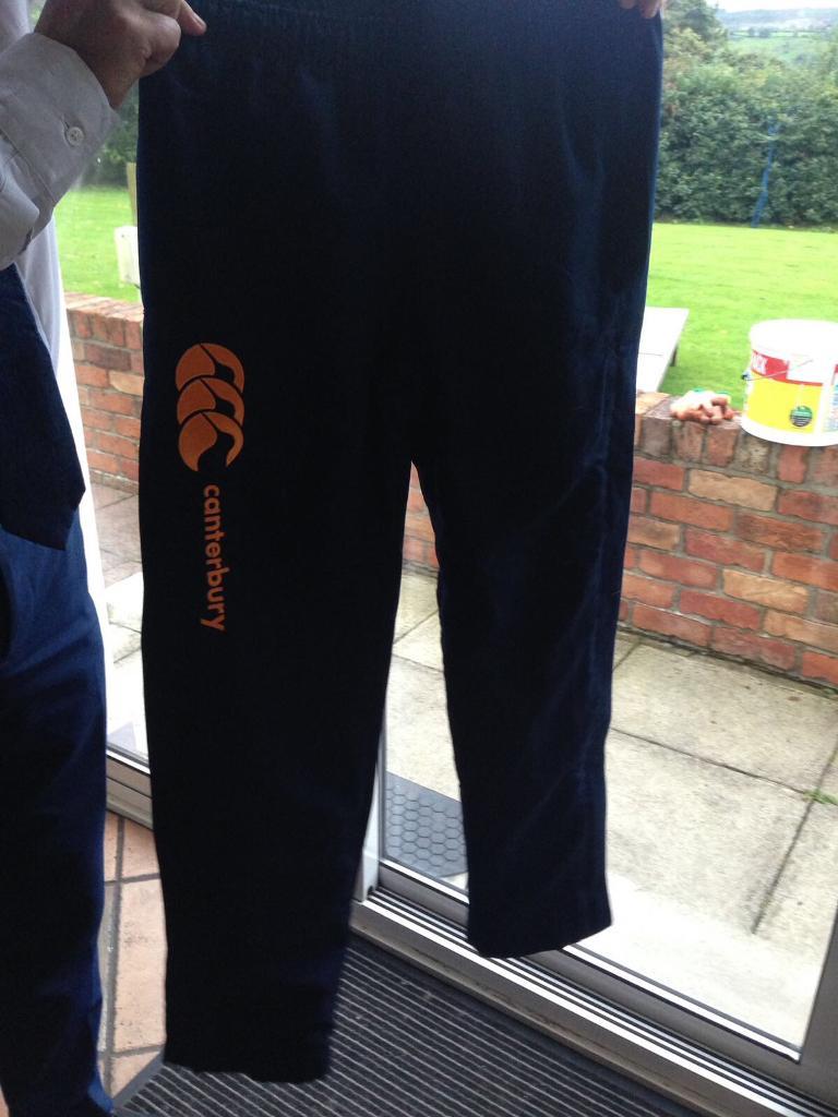 canterbury tracksuit bottoms age 14